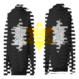 マカバ神聖幾何学ヨガスピリチュアリティ瞑想トレンド スウェットシャツ - Kawaiitshirt