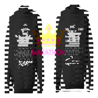 マラソン クイーン ランナー ランニング マラソン 好き 面白い スウェットシャツ - Kawaiitshirt