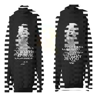 マルチーズ犬愛好家 子犬オーナー 真の愛 引用句デザイン スウェットシャツ - Kawaiitshirt