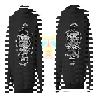 マンドリルモンキー 長袖tシャツ スウェットシャツ - Kawaiitshirt