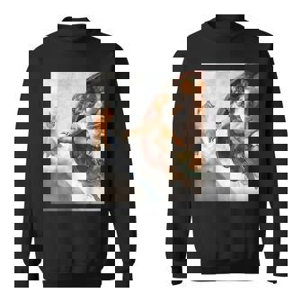 ミケランジェロの愉快な創作猫ミーム。 スウェットシャツ - Kawaiitshirt