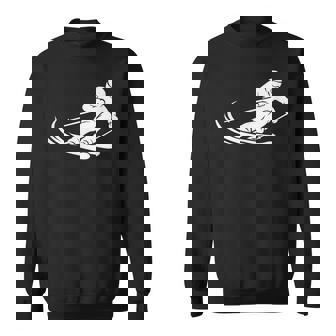 ミニマリスト スキー シルエット ウィンタースポーツ デザイン スウェットシャツ - Kawaiitshirt