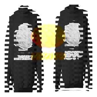 メロンパン《スイーツ ポップ》菓子パン【変なデザイン屋さん】かわいい 面白い イラスト デザイン スウェットシャツ - Kawaiitshirt