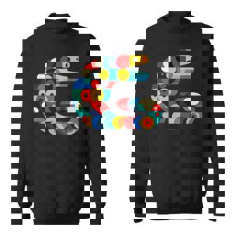 モダン 幾何学的 ミニマリズム イラスト ウツボ アート 長袖tシャツ スウェットシャツ - Kawaiitshirt