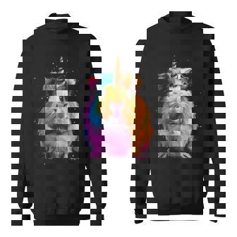 モルモット ユニコーン ギニコーン 面白い ペット モルモット好き 長袖tシャツ スウェットシャツ - Kawaiitshirt