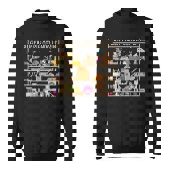 モルモットのコンドの生活のおもちゃヘイベッドの隠れ家の家 スウェットシャツ - Kawaiitshirt