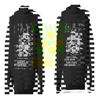 ライム 面白い 高い ビタミンc 抗酸化剤 その他の栄養素 スウェットシャツ - Kawaiitshirt