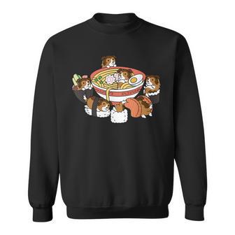 ラーメン 寿司 シェトランド シープドッグ スウェットシャツ - Kawaiitshirt