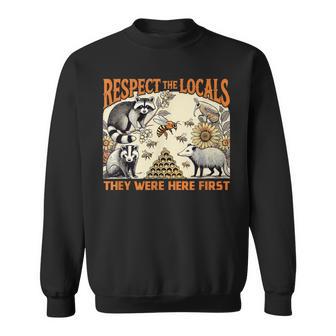 リスペクト Locals オポッサム スカンク アライグマ ハチミツ スウェットシャツ - Kawaiitshirt