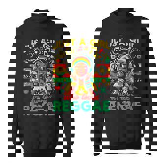 レゲエが大好きな少女 ジャマイカ音楽 おもしろラスタ スウェットシャツ - Kawaiitshirt