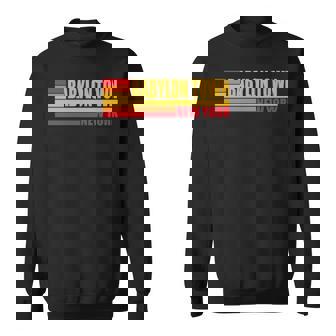 レッド レトロ ヴィンテージ バビロン タウン ニューヨーク州 Ny 長袖tシャツ スウェットシャツ - Kawaiitshirt