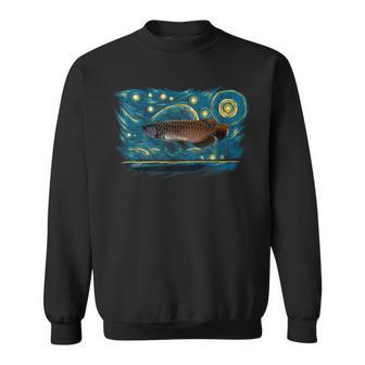 レトロなヴィンテージスタイルのアロワナ スウェットシャツ - Kawaiitshirt