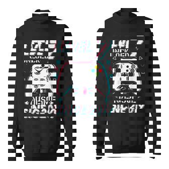 レベル 7 アンロック ビデオゲーム 7歳の誕生日 7歳の男の子 スウェットシャツ - Kawaiitshirt