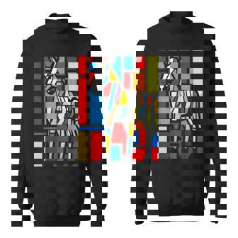 ロバ カラフル 動物 グラフィック アートワーク ロバ スウェットシャツ - Kawaiitshirt