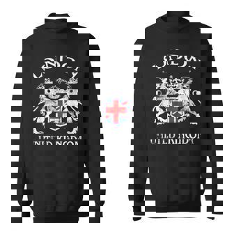 ロンドンのお土産 英国エンブレム 英国国旗 記念品 サイト スウェットシャツ - Kawaiitshirt