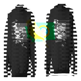 ワシントン州旗 ゴールドフィンチ 鳥 スウェットシャツ - Kawaiitshirt