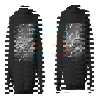 ヴィンテージ ディストレス Jdm レジェンド ドリフト レーシングカー 東京ストリート 長袖tシャツ スウェットシャツ - Kawaiitshirt