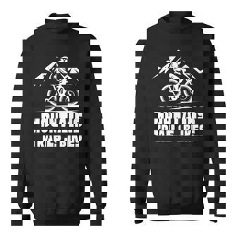 ヴィンテージ マウンテンバイク メンズ レディース バイカー Mtb トレイルバイク 長袖tシャツ スウェットシャツ - Kawaiitshirt