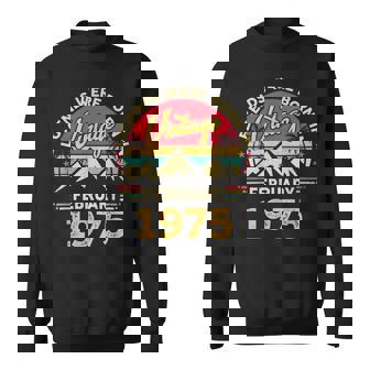 ヴィンテージ51歳の誕生日レジェンドは1975年2月に誕生しました。 スウェットシャツ - Kawaiitshirt