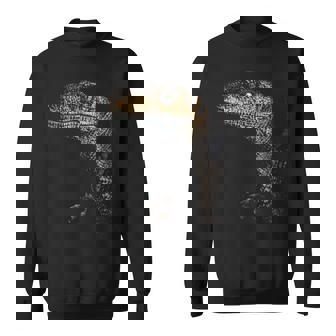 ヴェロキラプトル恐竜狩りリアルなグラフィックデザイン 長袖tシャツ スウェットシャツ - Kawaiitshirt