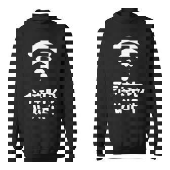 不幸中のwi-Fi ネタ ことわざ 言い間違いことわざ ジョーク ギャグ ダジャレ ツッコミ もじり 慣用句 おもしろ 長袖tシャツ スウェットシャツ - Kawaiitshirt