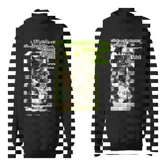 世界に挑んだヴィンテージクラシックホラーモンスター 長袖tシャツ スウェットシャツ - Kawaiitshirt