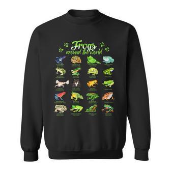 世界のカエル カエル スウェットシャツ - Kawaiitshirt