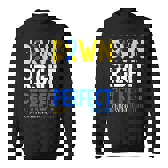 世界ダウン症啓発デーダウン右パーフェクトt21 スウェットシャツ - Kawaiitshirt