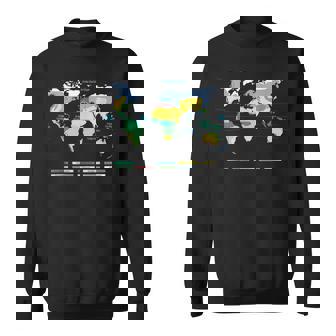 世界地図 気候帯 海洋名 フランス語 スウェットシャツ - Kawaiitshirt