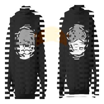 丸顔 カワウソ《コツメカワウソ》シンプル【どうぶつフレンズ】グッズ ゆるくて かわいい イラスト スウェットシャツ - Kawaiitshirt