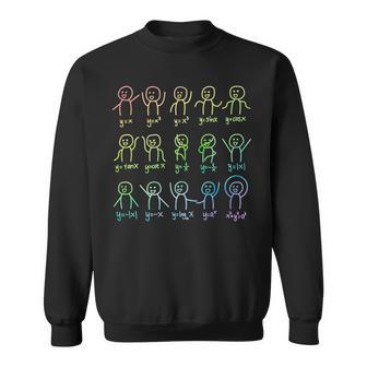 代数ダンスおかしい関数グラフ図科学数学方程式 長袖tシャツ スウェットシャツ - Kawaiitshirt