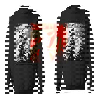 侍 日本のレトロアート 武士道 ヴィンテージ戦士 スウェットシャツ - Kawaiitshirt