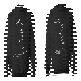 北斗七星【星座】シンプル ナチュラル 手書き 春夏秋冬の星座 宇宙 ポップ 面白 かわいい 可愛い デザイン スウェットシャツ - Kawaiitshirt