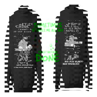 双極性障害啓発猫リボン スウェットシャツ - Kawaiitshirt