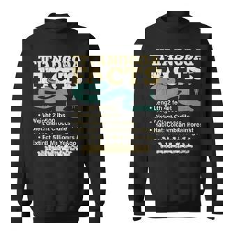 古代最強蛇ティタノボア解説 Titanoboa Facts 恐竜時代雑学 科学学習 スウェットシャツ - Kawaiitshirt