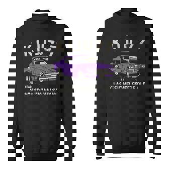 喜寿祝い 車好き お父さん 男性 クラシックカー 77歳 Classic Never Gets Old 長袖tシャツ スウェットシャツ - Kawaiitshirt