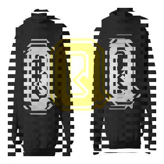 大文字 Q プリントされた明るいスタイルのデザイン。 スウェットシャツ - Kawaiitshirt