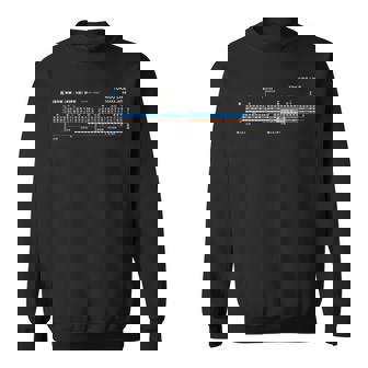 大阪日本電車近郊線鉄道 – お土産ルートマップ 長袖tシャツ スウェットシャツ - Kawaiitshirt