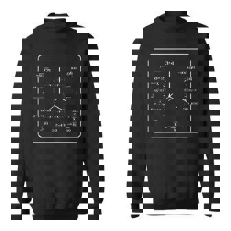 学校 時計 時間 算数 時計 数学者 式 算数 スウェットシャツ - Kawaiitshirt