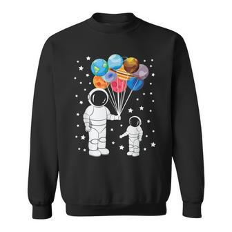宇宙飛行士 宇宙飛行士 面白い宇宙小人太陽系 天文学 スウェットシャツ - Kawaiitshirt