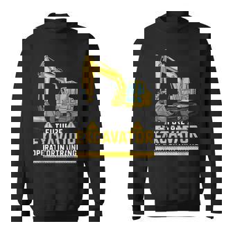 将来の掘削機オペレーターが重機ファンのトレーニングに参加。 スウェットシャツ - Kawaiitshirt