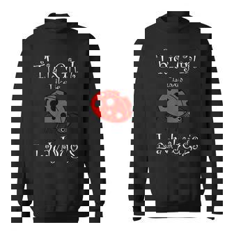 少女はてんとう虫が好き 野生動物 おもしろてんとう虫 スウェットシャツ - Kawaiitshirt