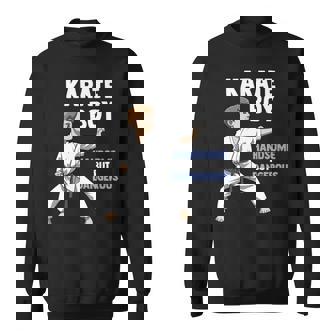 少年空手 キッズ空手ファイター格闘技 長袖tシャツ スウェットシャツ - Kawaiitshirt