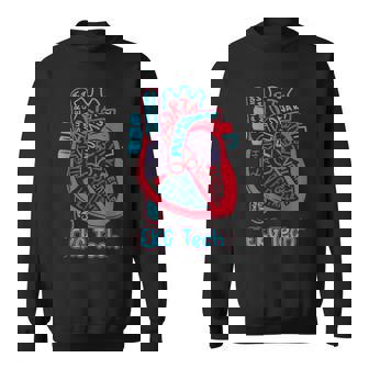 心電図技術者 心臓の各部位 看護師 循環器科 ギフト スウェットシャツ - Kawaiitshirt