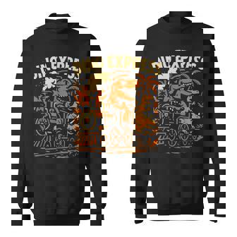 恐竜 エクスプレス 漫画 電車 恐竜 男の子 スウェットシャツ - Kawaiitshirt