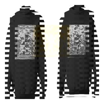 悪魔のオカルトの犠牲ゴスホラー 美的木版画 スウェットシャツ - Kawaiitshirt