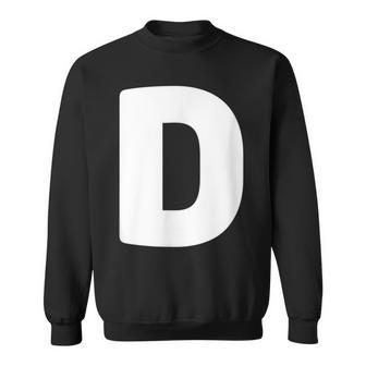 文字d 大文字 アルファベット モノグラム イニシャル スウェットシャツ - Kawaiitshirt