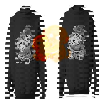 日本 かわいい 赤ちゃん モンキー パンチ ニホンザル パンチくん スウェットシャツ - Kawaiitshirt