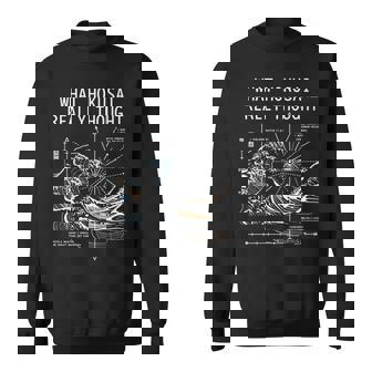 日本 大波動物理学 北斎 水 動き 数学 科学 長袖tシャツ スウェットシャツ - Kawaiitshirt