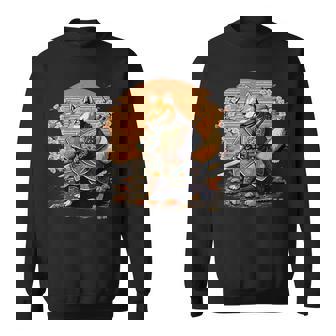 日本アート 柴犬 忍者 浮世絵 アニメ風 侍犬 スウェットシャツ - Kawaiitshirt